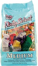 Daily Select Premium Bird Food Medium Pellet Diet 3 Pound Bag For Pet Birds