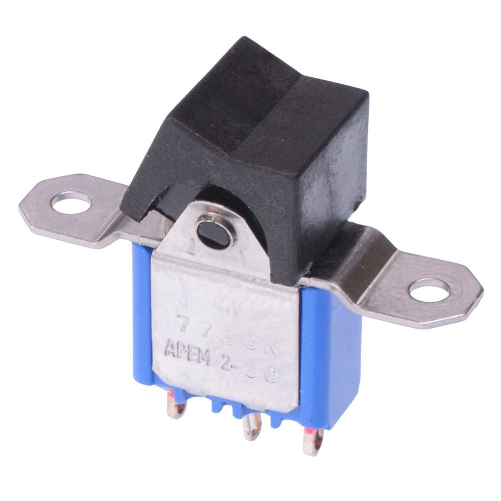 7736NAB On-On Panel Mount Rocker Switch SPDT 4A 30VDC