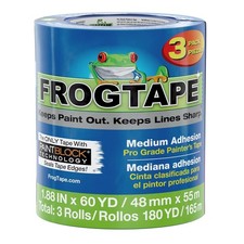 Frog Tape Pro Grade Blue Masking Tape for Painting 48mm x 55m, Decorators Tape,