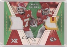 2020 XR Team Materials Green 2/5 Clyde Edwards-Helaire Mecole Hardman Jr 4l3