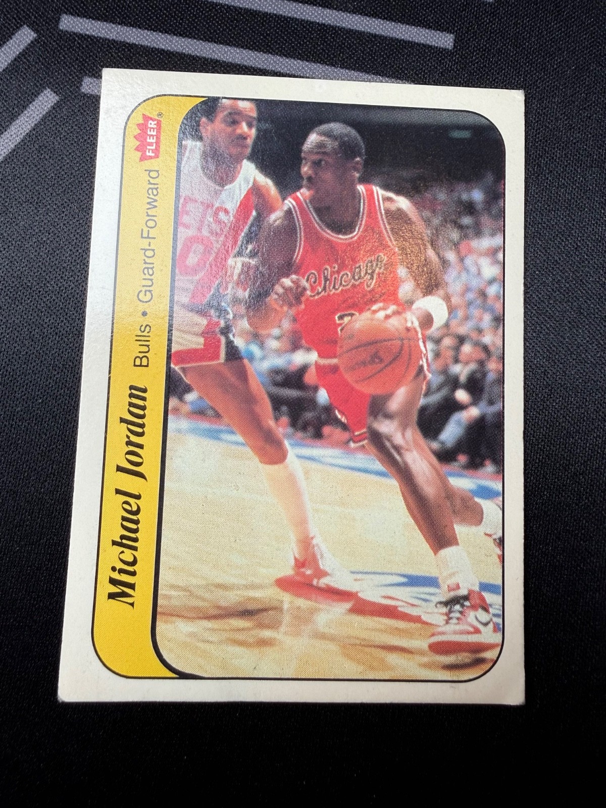 1986-87 Fleer - Stickers Michael Jordan #8 (RC) EX-VG PLAY Discriptoin bellow