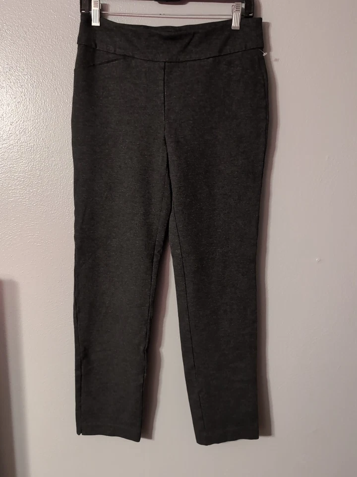 Leggings Charter Club Cambridge ajustados grises talla 6 Foto 2 de 4