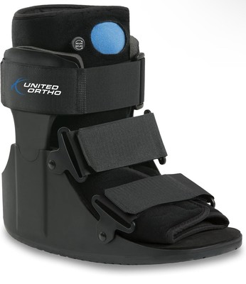 United Ortho USA14113 Short Air Cam Walker Fracture Boot, Black, Small