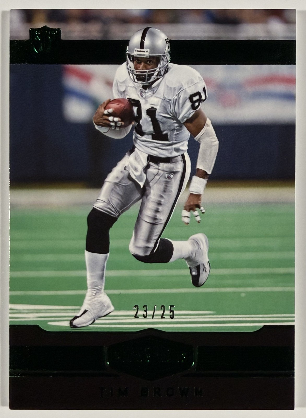 2016 Plates & Patches Green /25 TIM BROWN #105 Oakland Raiders