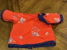 Vintage Cabbage Patch Kids Doll Shirt Kimono Top Red Floral
