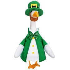 St. Patrick's Day Goose Outfits Green Lucky Porch Goose Clothes Fits 23" Ceme...
