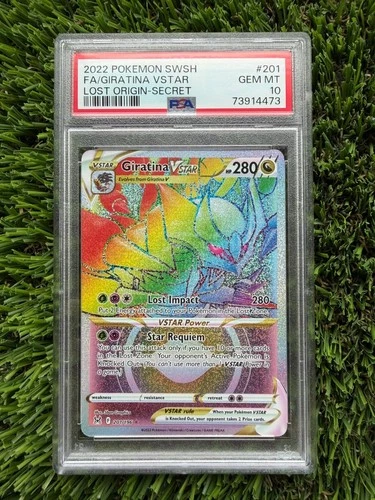 2022 Pokemon SWSH Lost Origin Giratina VSTAR #201/196 Secret Rare PSA 10