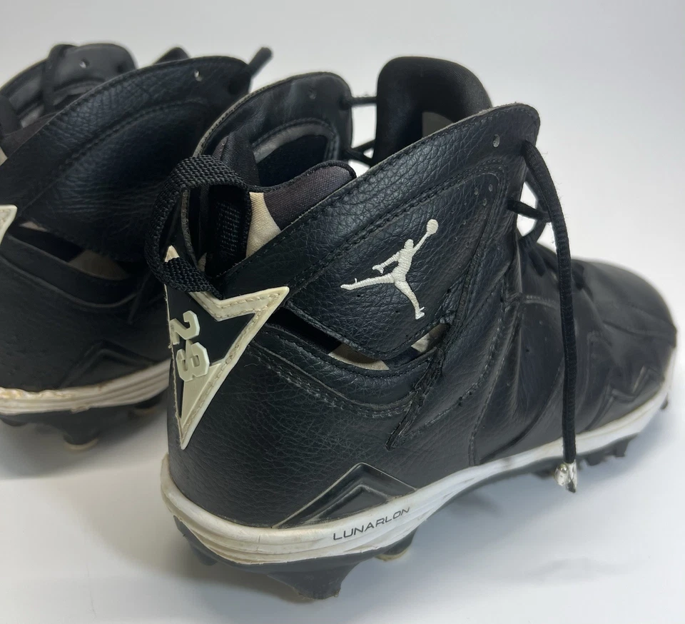 Botines de béisbol Air Jordan XII 12 retro MCS Lunarlon talla 11 (719543-010) negros Foto 4 de 4