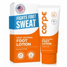 Carpe Sweat Absorbing Foot Lotion, A 1.35 Fl Oz Pack of 1 