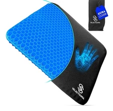 SelectSoma Double-Thick Gel Seat Cushion for Long Sitting Pressure Relief for...