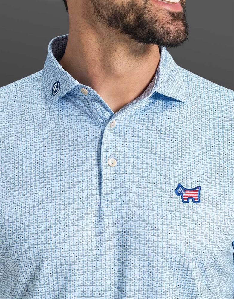 Scotty Cameron Peter Millar Americana Scotty Dog Polo Shirt (Small