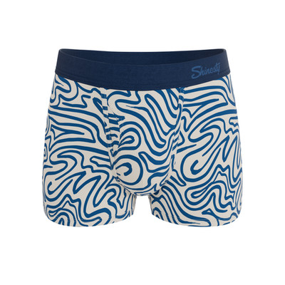 Shinesty ''The Rio Grande'' Ball Hammock  Pouch Trunks - Abstract Navy