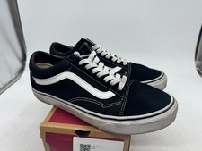 Vans Ward Skate Shoes Women's Black Canvas Lace-Up Athletic Sneakers - 9