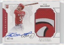 2016 National Treasures Rookie Materials Signatures 80/99 Kyle Waldrop Auto 0q5