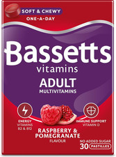 Image of Bassetts Vitamins Adult Raspberry & Pomegranate Flavour Multivitamins 30 Gummy P