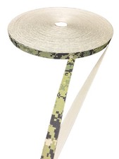 .75" Nylon Webbing AOR2 Camo 17337 One Side Pattern 10 Yds USA