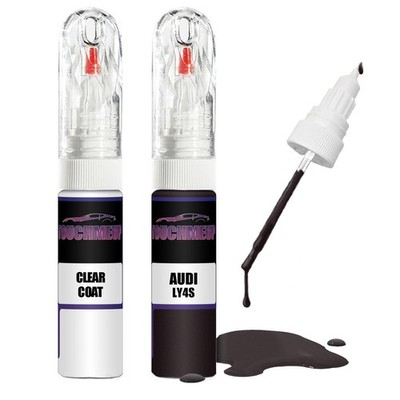 Lackstift für AUDI SHIRAZROT LY4S + Klarlack Pinsel Kratzer Fix Kit