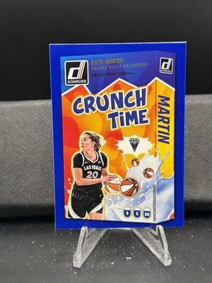 2025 Donruss WNBA #11 Kate Martin Crunch Time Press Proof Blue