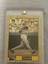 Topps 1987 Barry Bonds #320 ERROR Rookie Card! Pittsburgh Pirates Baseball . rookie card picture
