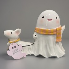    Goblin  Ghoul Ghost Walking Dog Figurine Decor   