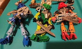2002 Lego Bionicle ORIGINAL TOA NUVA - Complete Mata Nui set of 6 (8566 - 8572)