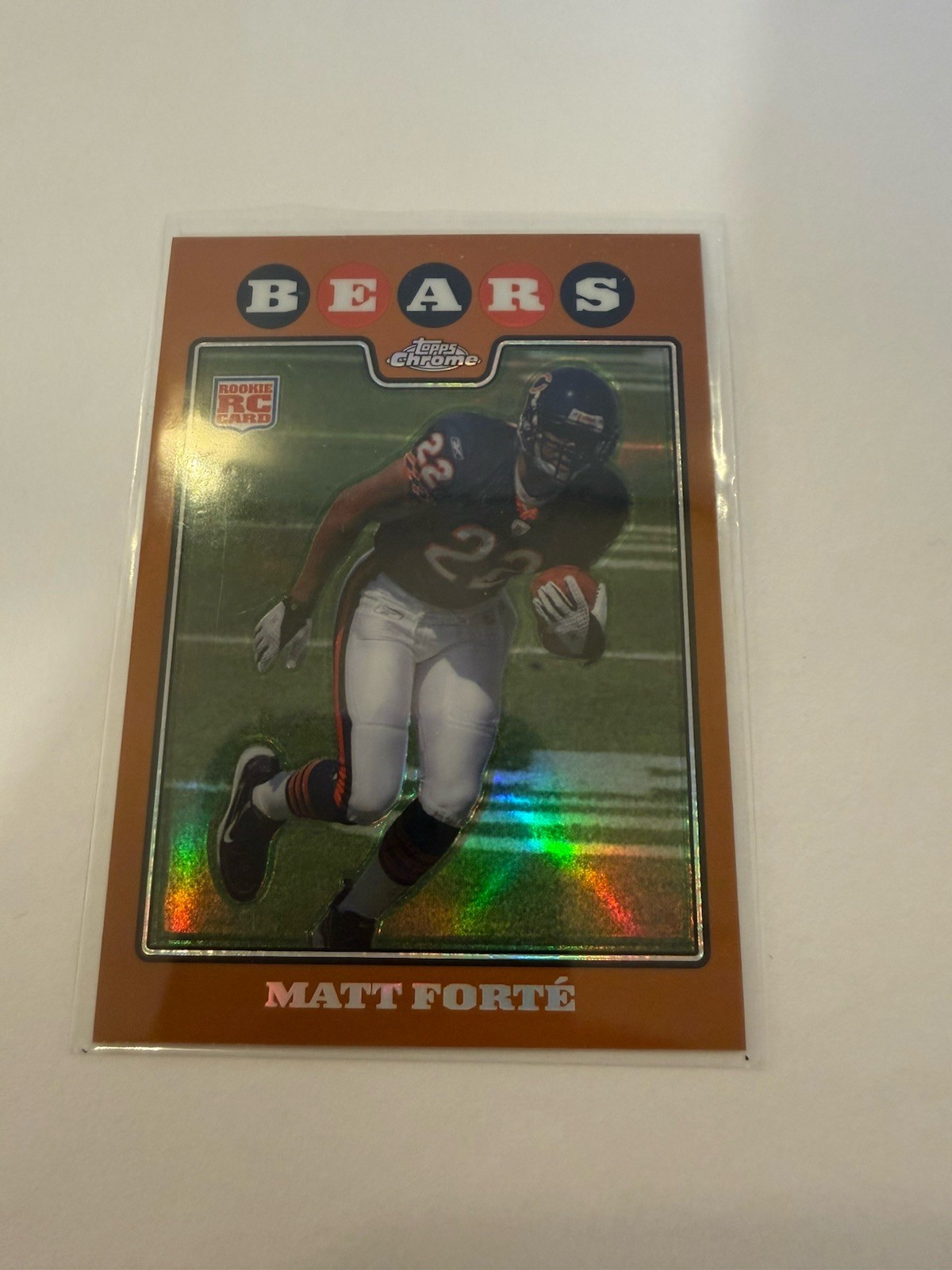 Matt Forte - 2008 Topps Chrome TC191 - Copper Refractor /425 RC
