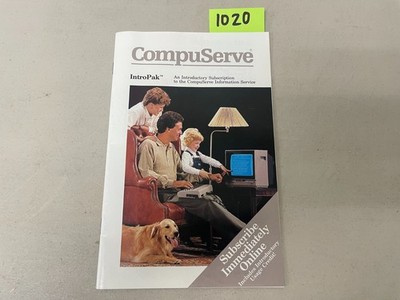 CompuServe IntroPak Introductory Subscription Information Service Vintage