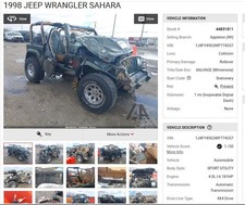 Used Wheel Fits 1998 Jeep Wrangler 15x6 Wheel Only Grade A