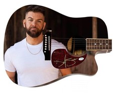 Dylan Scott  Signed 1:1 Signature Edition Graphics Photo Guitar ACOA