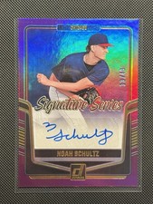 2024 Panini Donruss Signature Series Noah Schultz #SS-NS Purple /49 (AU, RC)