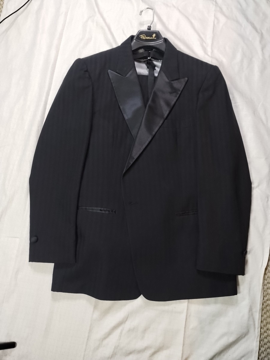Vintage 1980s Christian Dior Tuxedo Jacket 44R USA ACTWU w/ Non