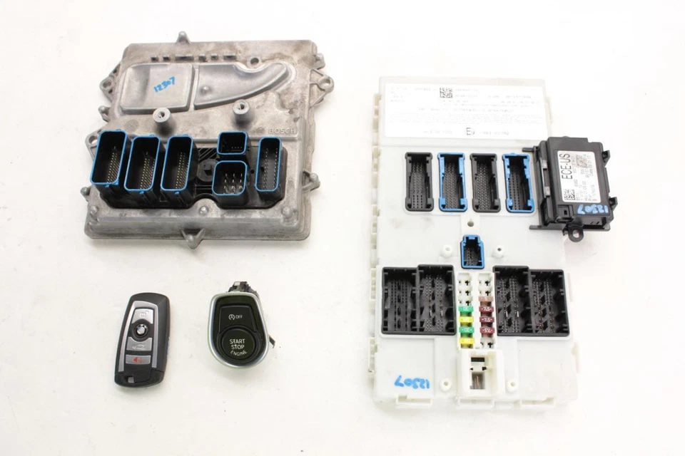 Kit de arranque de encendido motor BMW M3 3.0L Twin Turbo 15-18 con módulos y llave Foto 2 de 4