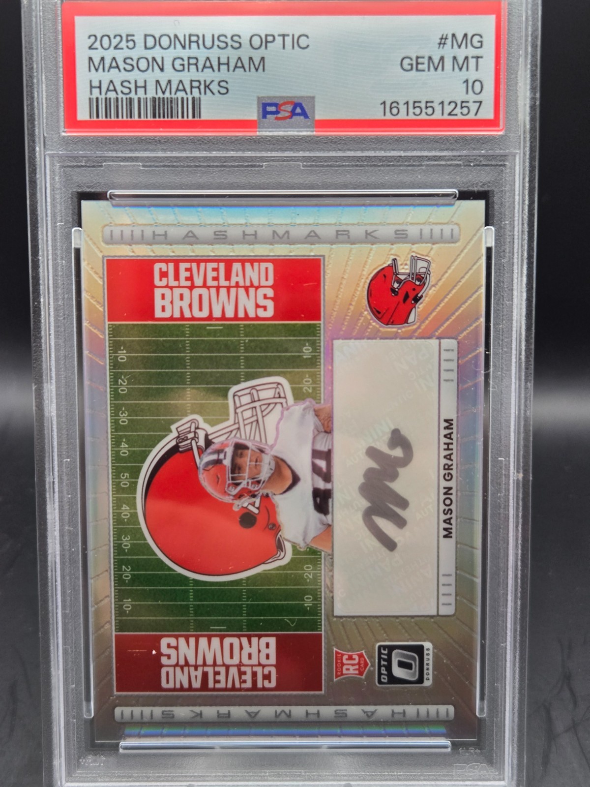 Mason Graham Panini Donruss Optic Hash Marks #MG Base