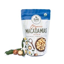 Organic Macadamia Nuts with Sea Salt - 100 Hawaiian Keto Friendly Nuts; All-...