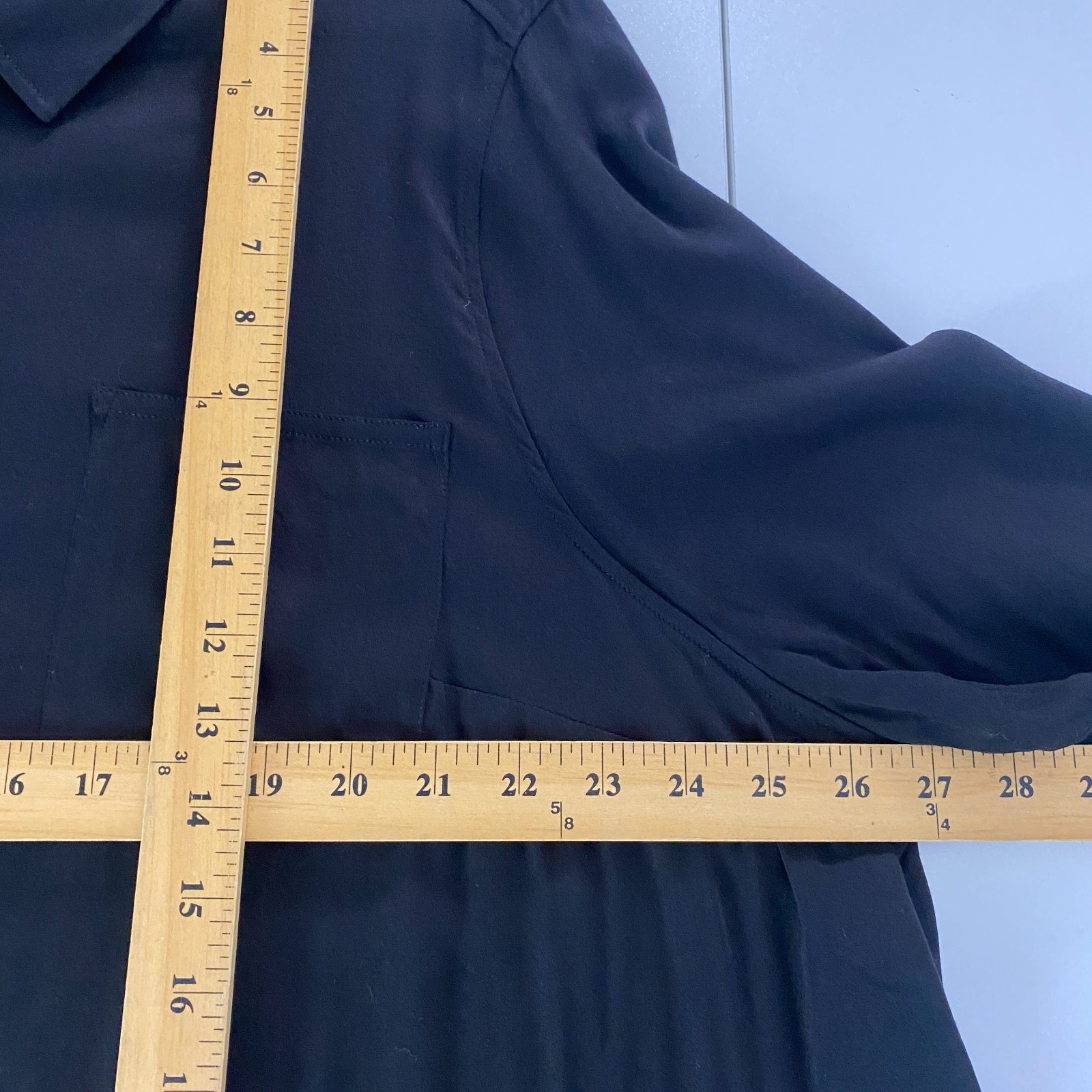 Torrid Black Classic Collared Button Up Shirt Siz… - image 9