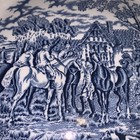 Royal Wessex Coaching Scenes Blue & White Dinner Plate, Horse Scene, Glossy — photo 3