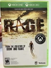 Rage Microsoft Xbox 360 Xbox One Tested Complete