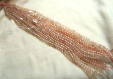 1  15  strand  Pinkish Clear Quartz 6.3mm Rou...