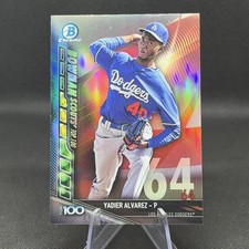 2017 Bowman Chrome Scouts Top 100 REFRACTOR #BTP64 Yadier Alvarez DODGERS