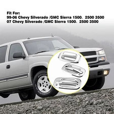 For Chevy Silverado /GMC Sierra Chrome 2* Door +Tailgate Handle Lever Cover Trim