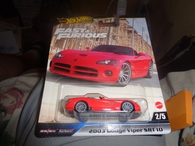 Hot Wheels Fast & Furious 2003 Dodge Viper SRT-10 box eb1q