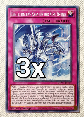 Yu-Gi-Oh! 3x Die Ultimative Kreatur Der Zerstörung SDWD Commons Near Mint Neu!