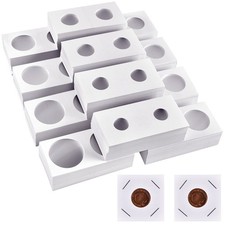 600pcs Coin Holders Cardboard Coins Flips 2x2, 12 Size Collection Supplies