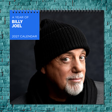 Calendario de pared Billy Joel 2027 12 meses celebridad foto fan coleccionable