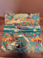 Vintage Disney Snow White Gift Wrap Paper CLEO 2 Sheets All-Occasion Made in USA