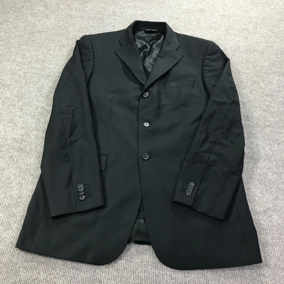 Blazer Banana Republic Para Hombres 40R Negro Moderno Traje de Lana Chaqueta Abrigo Deportivo Clásico Foto 2 de 4