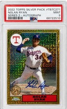 2022 Topps Series 2 Chrome Nolan Ryan Autograph #T87C2-71 PSA 9
