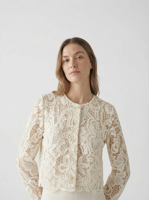 Caris Jacke ecru Spitze - Ulla Johnson