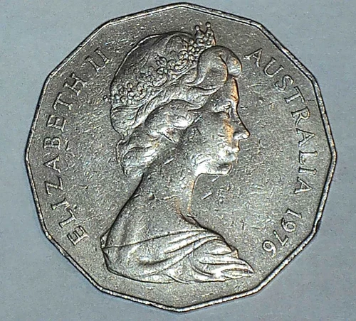 1976 Australia 50 Cents — photo from the most recent tracked eBay sale