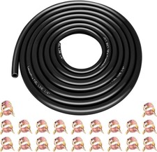 1/4 Inch ID Fuel Line Hose 10Ft 20 Hose Clamps for Small Gas Engines-Free Ship